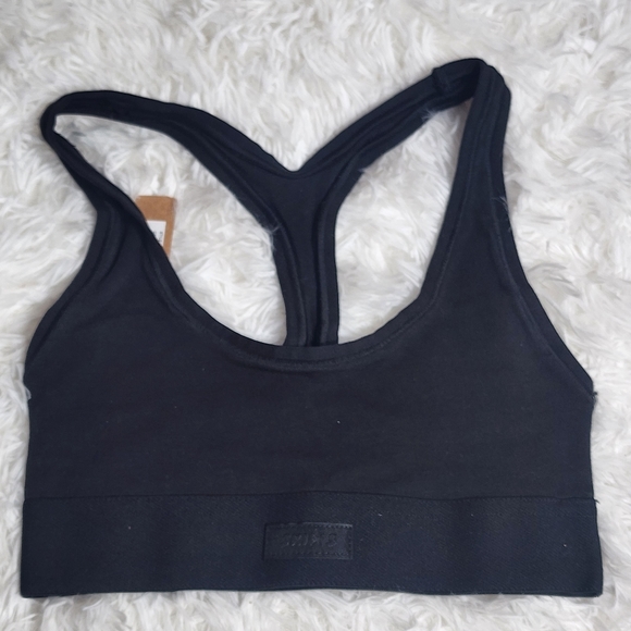 SKIMS COTTON JERSEY RACERBACK BRA/ XXS/ SOOT/ NWT - Picture 5 of 10